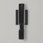 Clash Wall Sconce - Matte Black / Clear