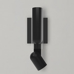 Clash Wall Sconce - Matte Black / Clear