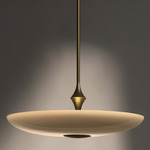 The Met Pendant - Brass / Opal