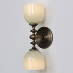 Marchesa Wall Sconce - Antique Brass / Beige