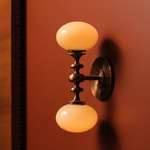 Perla Wall Sconce - Dark Oxidized / White