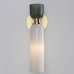 Union Wall Sconce - Brushed Brass / White / Smoke