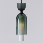Union Pendant - Dark Oxidized / White / Smoke