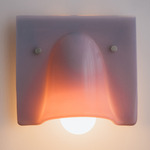 Calle Wall Light - Stainless Steel / Dusty Lilac