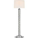 Shae Floor Lamp - Aged Iron / Linen