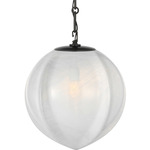 Rae Pendant - Bronze / White Strie
