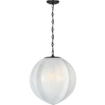 Rae Pendant - Bronze / White Strie