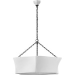Ayers Sculptural Chandelier - Bronze / Plaster White