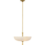 Pascal Pendant - Hand-Rubbed Antique Brass / Alabaster