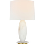 Folly Cordless Table Lamp - Alabaster / Linen
