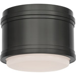 Marden Ceiling Flush Light - Bronze / White
