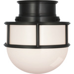 Martil Ceiling Flush Light - Bronze / White
