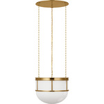 Martil Pendant - Antique Burnished Brass / White