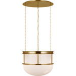 Martil Pendant - Antique Burnished Brass / White