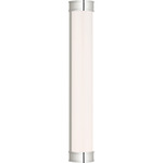 Marden Bathroom Vanity Light - Polished Nickel / White