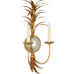 Gramercy Double Wall Sconce - Gilded Iron / Antique Mirror