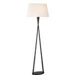 Cesta Floor Lamp - Aged Iron / Linen