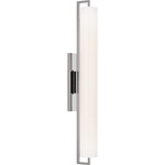 Bowen Bathroom Vanity Light - Polished Nickel / White