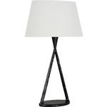 Cesta Table Lamp - Aged Iron / Linen