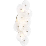 Gianna Wall Sconce - Burnished Silver Leaf / Frosted