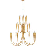 Acadia Chandelier - Antique Gold Leaf