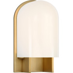 Trouve Wall Sconce - Antique Burnished Brass / White