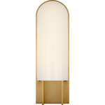 Trouve Wall Sconce - Antique Burnished Brass / White