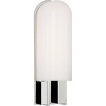 Trouve Wall Sconce - Polished Nickel / White
