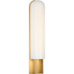 Trouve Wall Sconce - Antique Burnished Brass / White