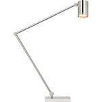 Precision Articulating Table Lamp - Polished Nickel / White