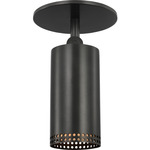 Precision Directional Semi Flush Ceiling Light - Bronze / White