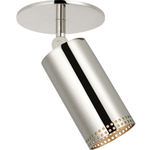 Precision Directional Semi Flush Ceiling Light - Polished Nickel / White