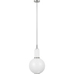 Meir Pendant - Polished Nickel / White