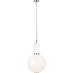 Meir Pendant - Polished Nickel / White