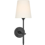 Bryant Cordless Wall Sconce - Bronze / Linen