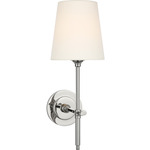 Bryant Cordless Wall Sconce - Polished Nickel / Linen