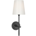 Bryant Cordless Wall Sconce - Bronze / White Glass