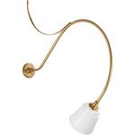 Academy Outdoor Anchor Larrabee Small Rockhouse Wall Light - Hand-Rubbed Antique Brass / White
