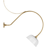 Academy Outdoor Anchor Larrabee 36in Rockhouse Wall Light - Hand-Rubbed Antique Brass / White