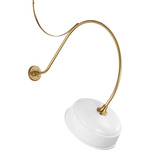 Academy Outdoor Anchor Larrabee 36in Rockhouse Wall Light - Hand-Rubbed Antique Brass / White