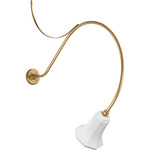 Academy Outdoor Anchored Larrabee 36in Savannah Wall Light - Hand-Rubbed Antique Brass / White
