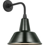Academy Outdoor Rex Barn Bowers Shade Wall Light - Matte Black / Green