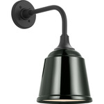 Academy Outdoor Rex Barn Sm Rockhouse Wall Light - Matte Black / Green