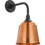 Academy Outdoor Rex Barn Sm Rockhouse Wall Light - Matte Black / Soft Copper