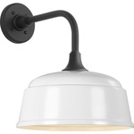 Academy Outdoor Rex Barn Rockhouse Shade Wall Light - Matte Black / White
