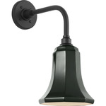 Academy Outdoor Rex Barn Savannah Shade Wall Light - Matte Black / Green