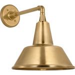 Academy Outdoor Mack Barn Bowers Shade Wall Light - Hand-Rubbed Antique Brass