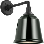 Academy Outdoor Mack Barn Sm Rockhouse Wall Light - Matte Black / Green