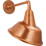 Academy Outdoor Mack Barn Tilt Bowers Shade Wall Light - Soft Copper