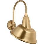 Academy Outdoor Arched 16 Mack Tilt Bowers Shade Wall Light - Hand-Rubbed Antique Brass